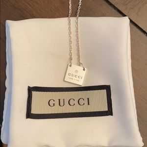 Sterling silver Gucci necklace